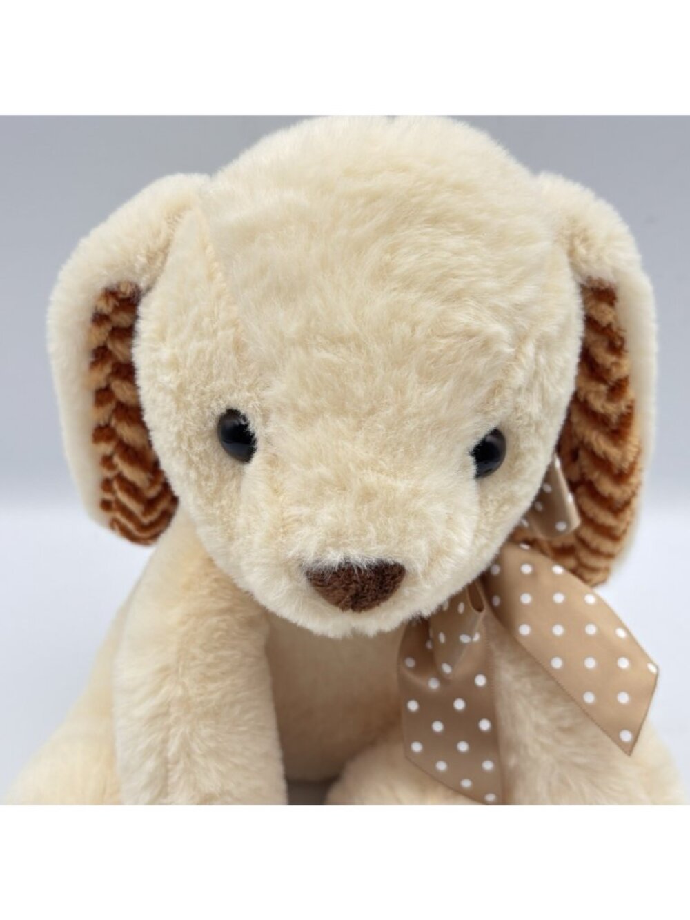 Hug & Luv Cream Tan Easter Bunny Rabbit Lop Ear Sitting Stuffed Animal Plush 9" - Picture 4 of 13